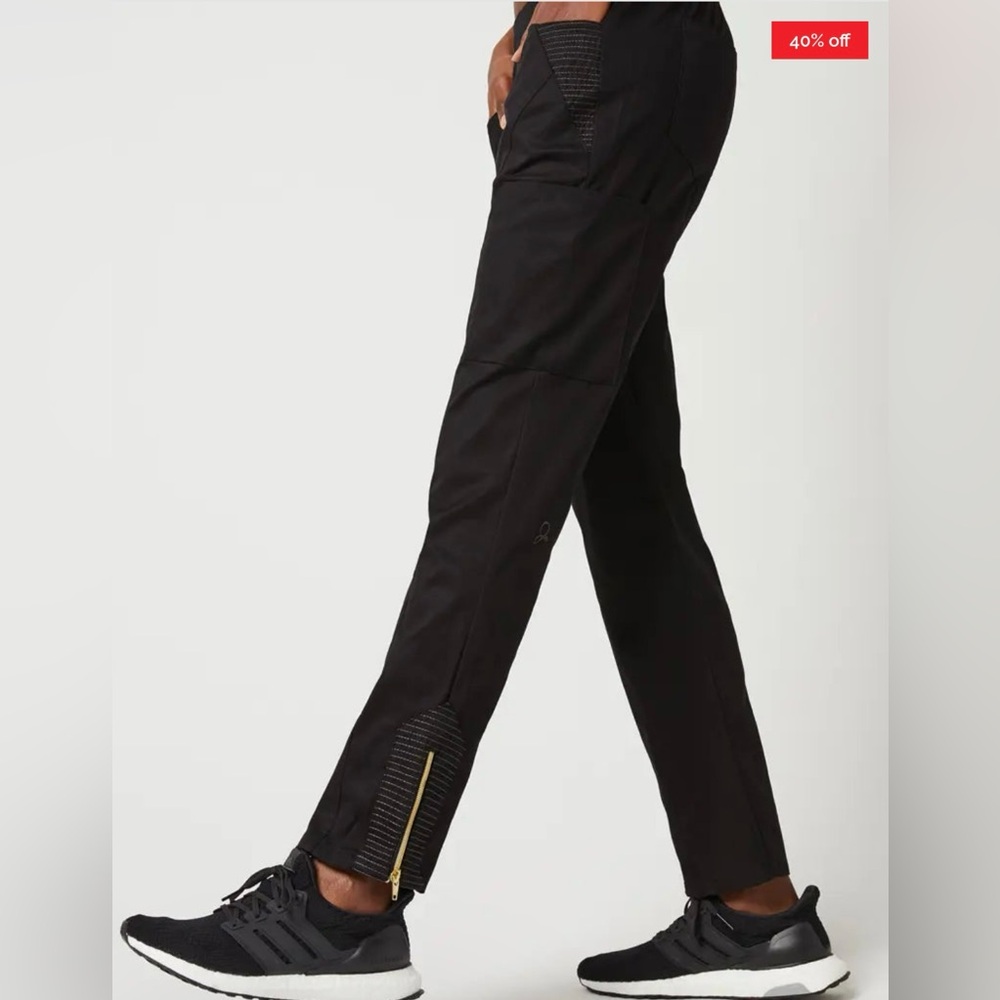 Jaanuu Moto Black Scrub Pants